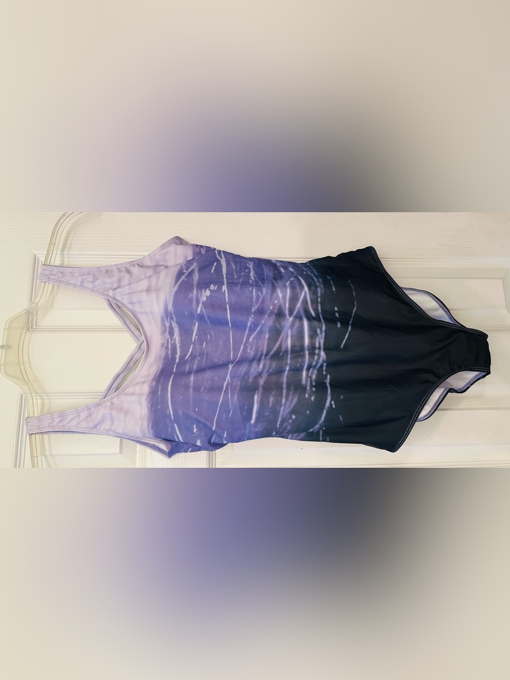 Purple Abstract gradient swimsuit
